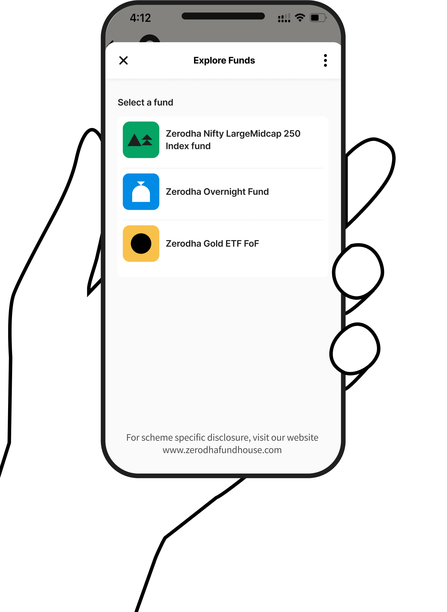 Simple phone screen