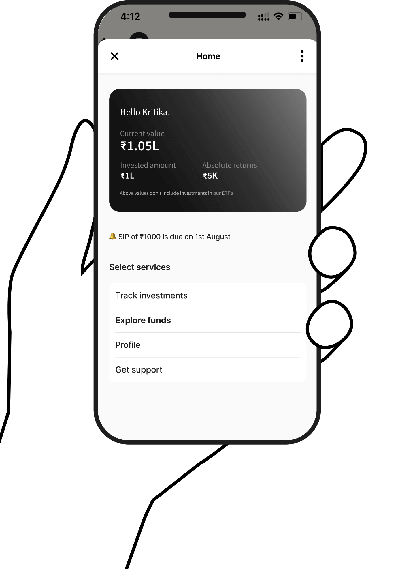 Secure phone screen