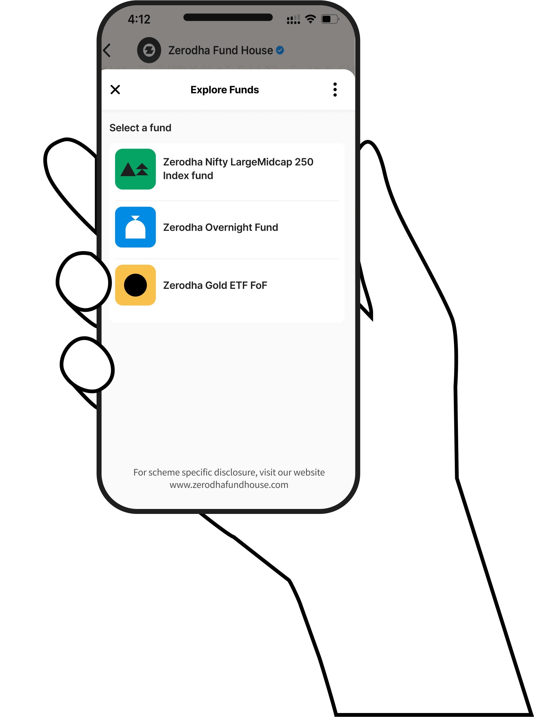 Simple phone screen