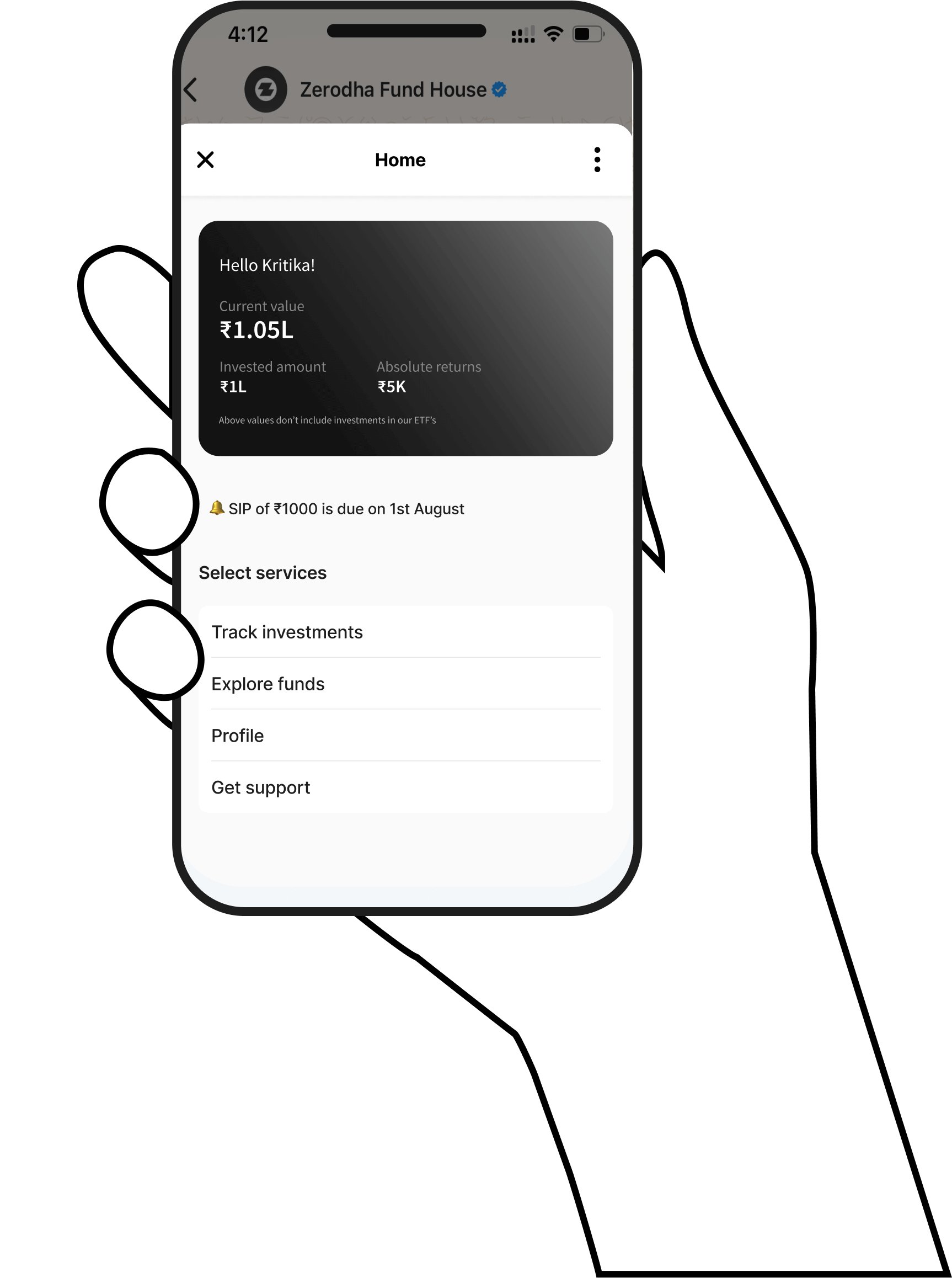 Secure phone screen